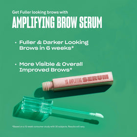 BABE ORIGINAL applying serum to sparse brow area for conditioning