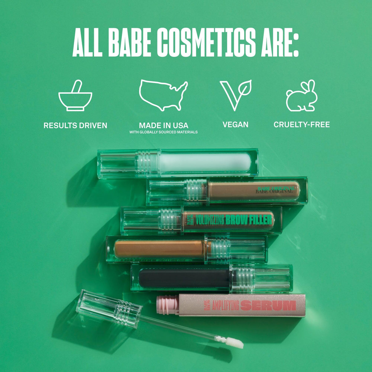 BABE ORIGINAL ingredients label showing castor oil and biotin