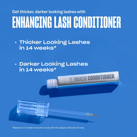 Babe Original lash before-and-after mockup illustrating fuller-looking lashes