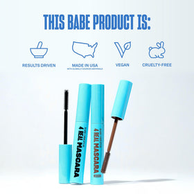 BABE ORIGINAL tube held in hand for size comparison and travel-friendly convenience