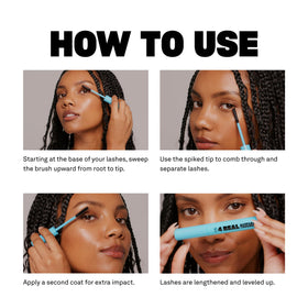 Babe Original model wearing mascara highlighting defined lashes and natural-looking volume
