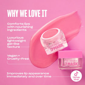 BABE ORIGINAL texture close-up highlighting sheer gel-balm hydration and smoothness