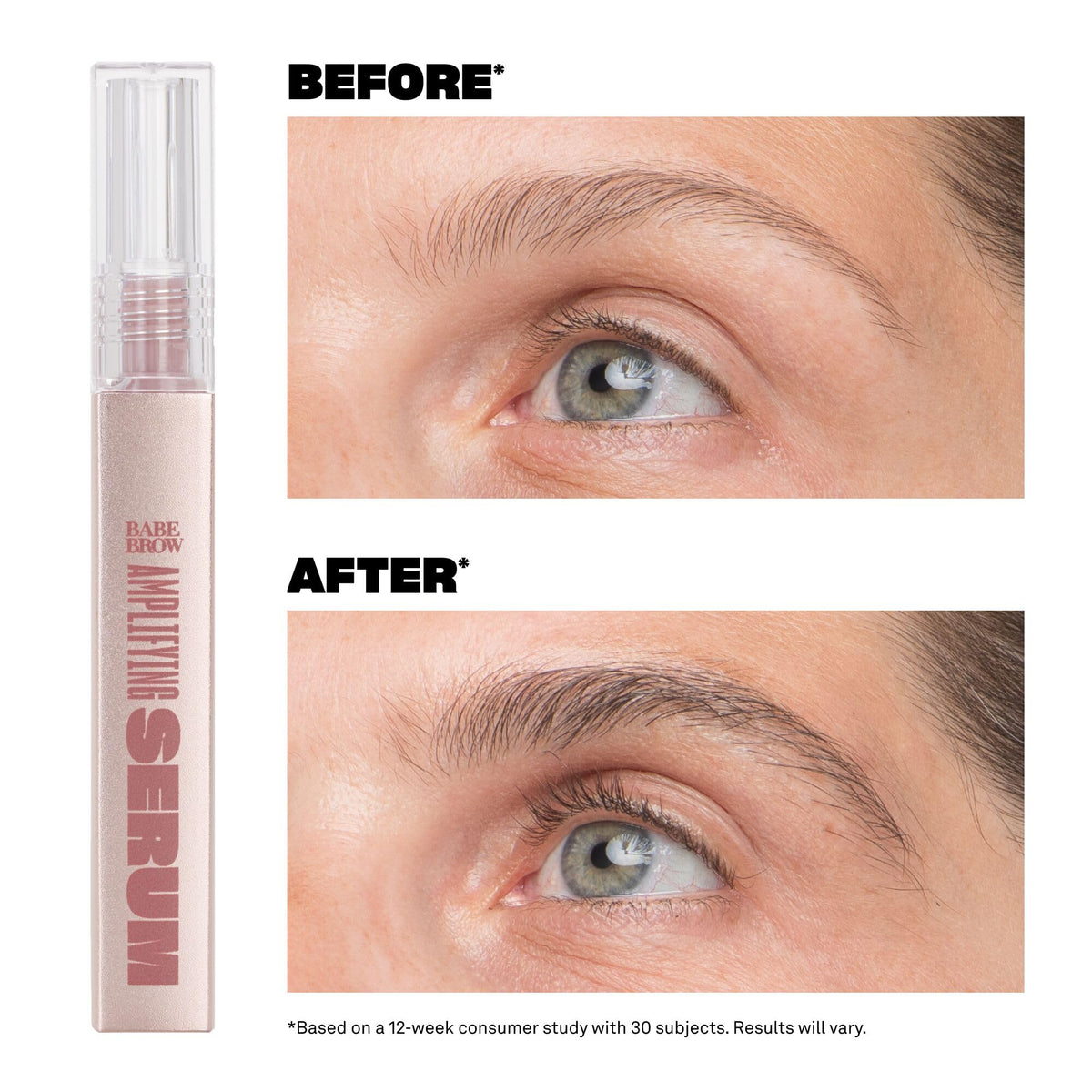 BABE ORIGINAL wand applicator detail for precise brow strokes