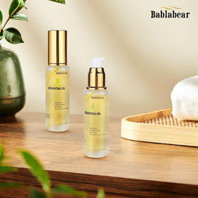 Bablabear on bathroom vanity showing everyday styling convenience