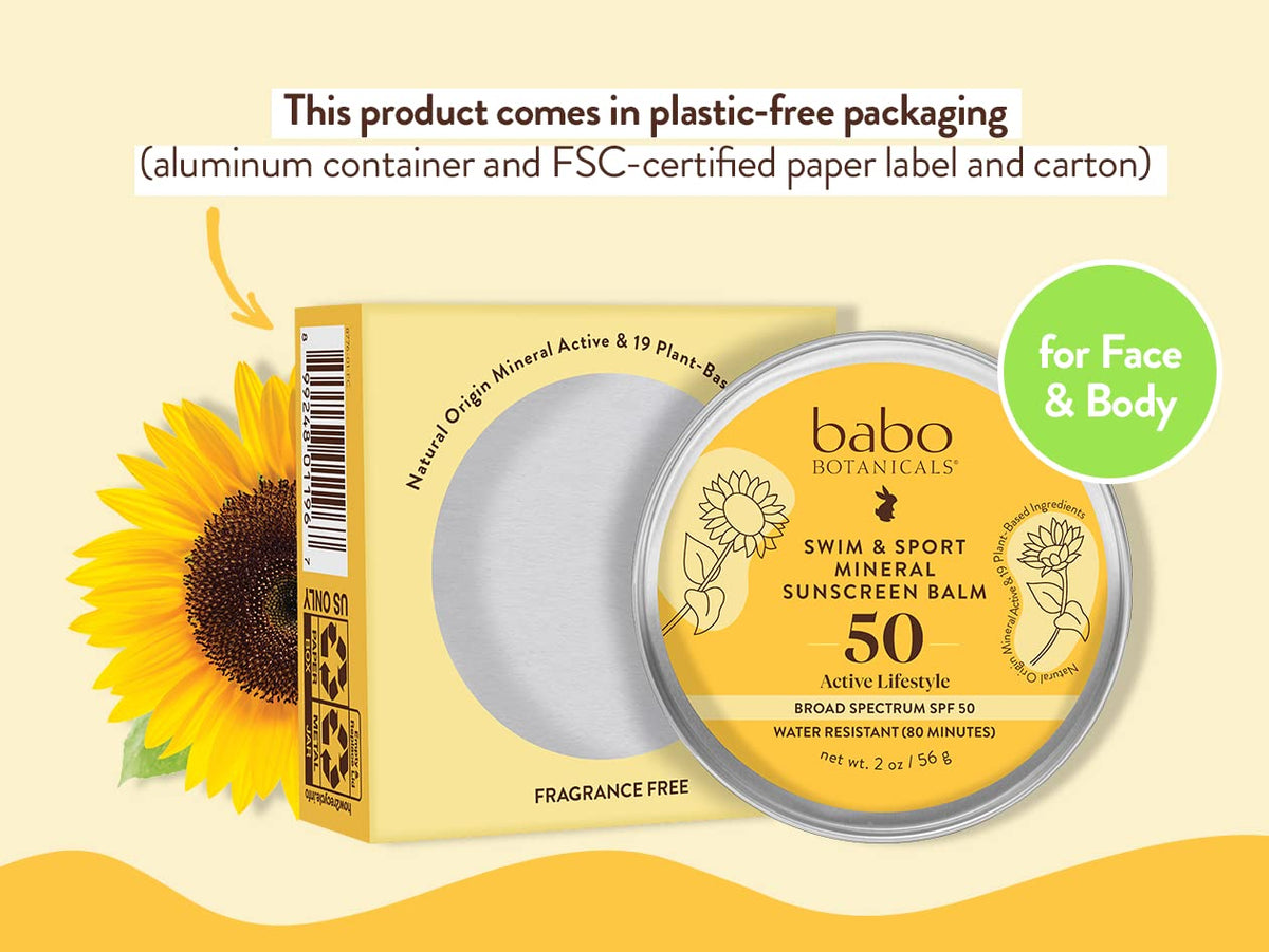 Babo Botanicals being applied to face during outdoor use