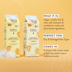 Babo Botanicals back label close-up showing ingredients and directions for safe use