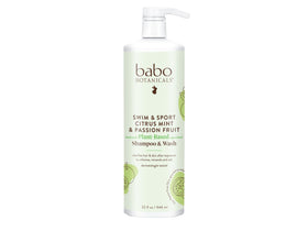 Babo Botanicals bottle front showing label and 32 oz size for clear identification and benefit