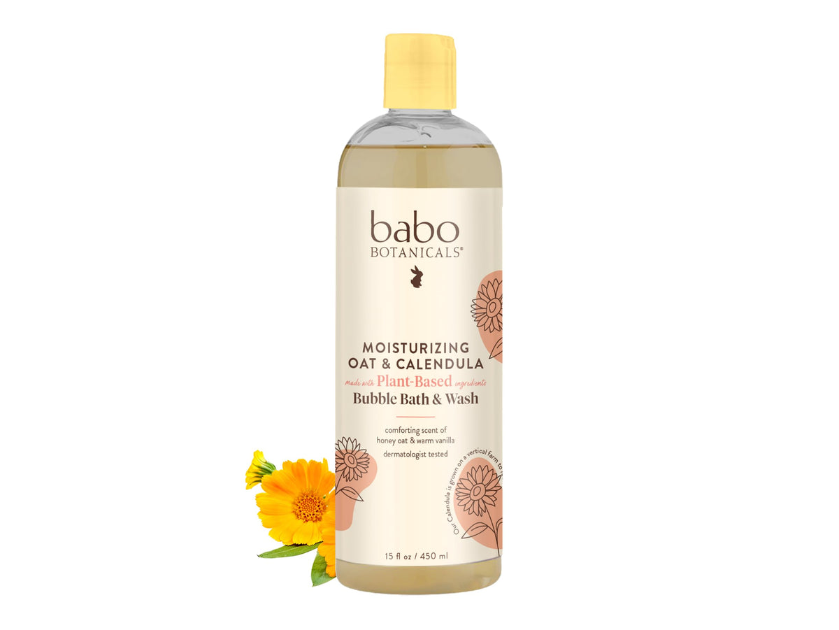 Babo Botanicals front label showing product name and benefits