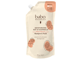 BABO Botanicals refill pouch front view showing product and size with eco benefit