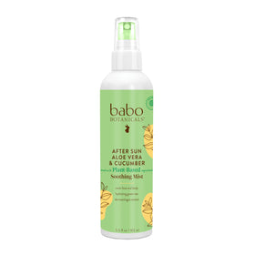 Babo Botanicals front packaging showing bottle and calming benefit