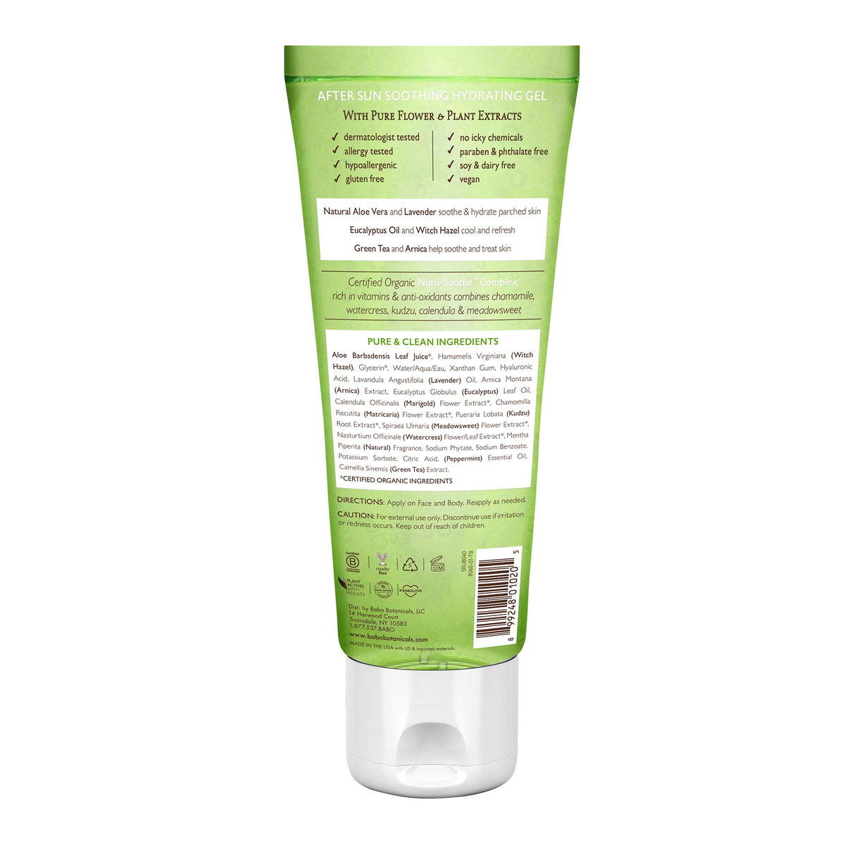 Babo Botanicals gel texture close-up showing silken aloe gel and hydrating feel