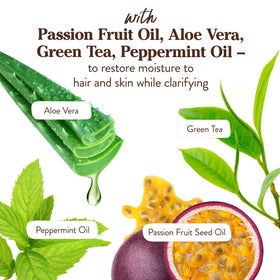 Babo Botanicals in-use in shower after swimming to remove salt and replenish moisture