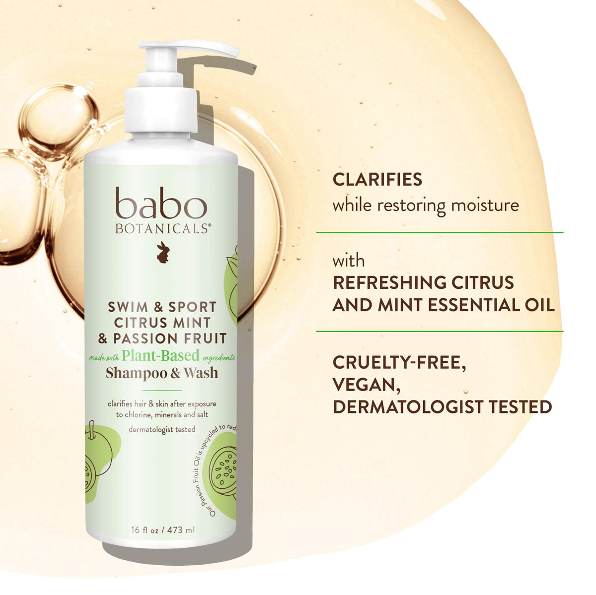 Babo Botanicals ingredient close-up with passion fruit and aloe demonstrating nourishing botanicals
