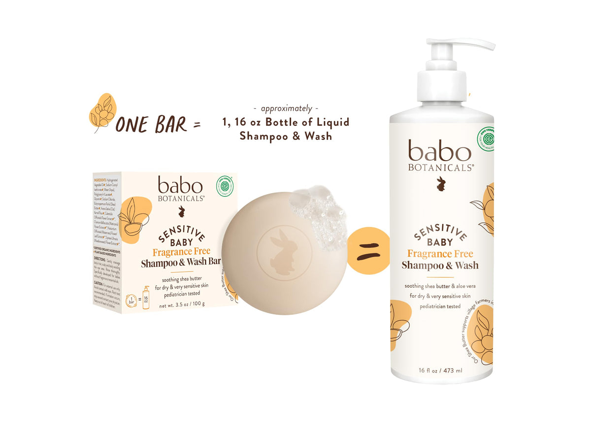 Babo Botanicals lather on hands demonstrating gentle foam and effective cleansing for babies