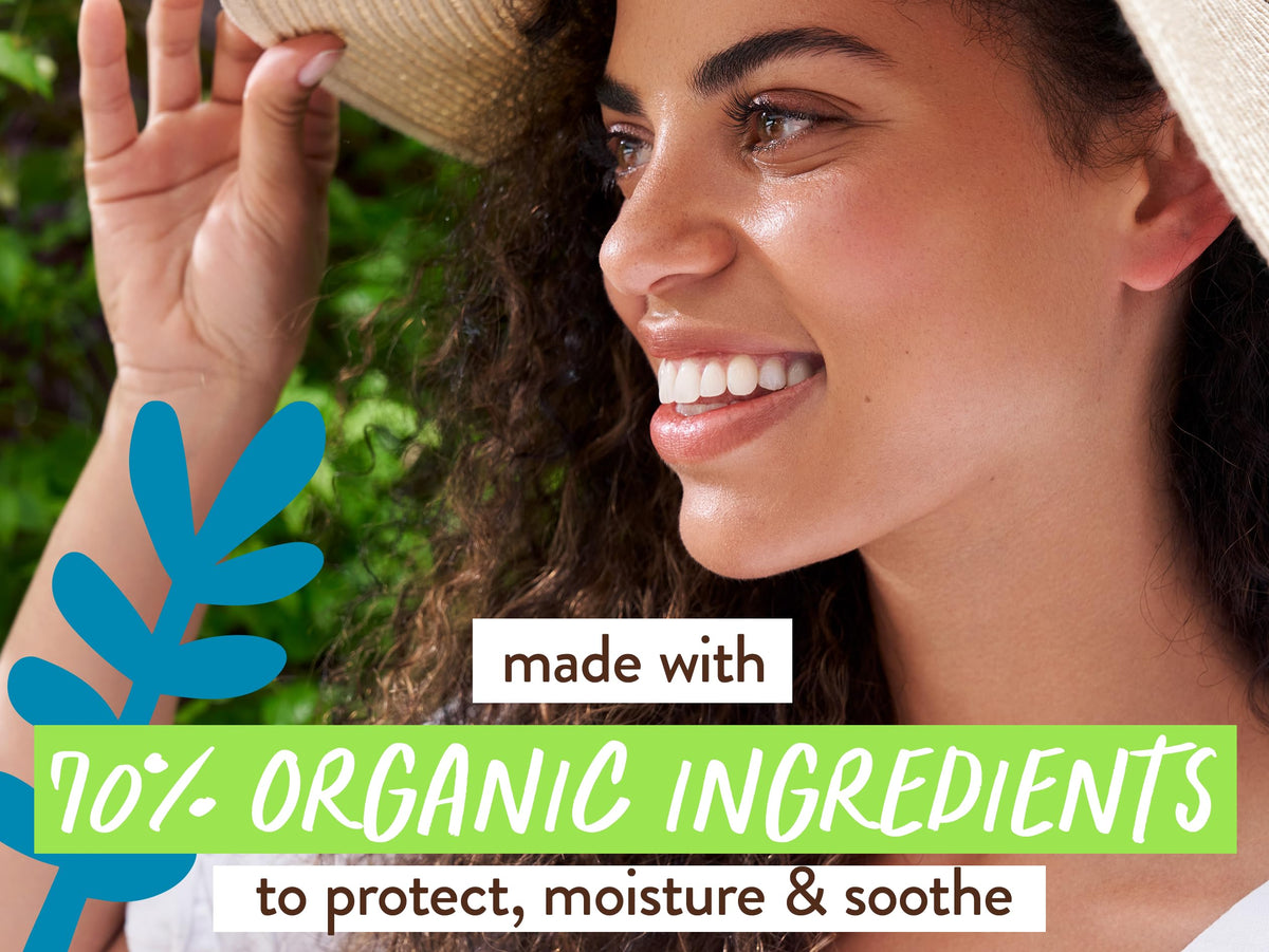 Babo Botanicals open cap with sheer lotion texture for quick absorption benefit