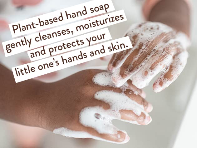 Babo Botanicals pump dispensing soft foam, easy gentle cleansing