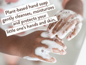 Babo Botanicals pump dispensing soft foam, easy gentle cleansing