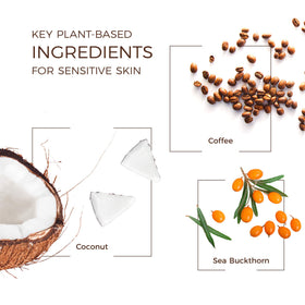 Rosehip oil and botanicals beside Babo Botanicals stick highlighting nourishment