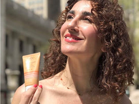 Babo Botanicals label and ingredients list highlighting reef-safe formula