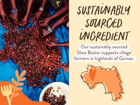 Babo Botanicals bar beside travel items illustrating compact, plastic-free convenience for trips