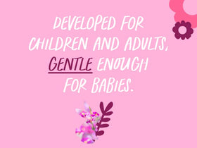 Babo Botanicals in a family bathroom being used by parent and child for convenience
