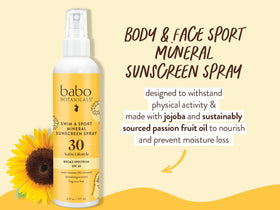Babo Botanicals spray in action applied to arm for quick coverage