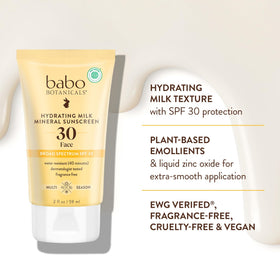 Babo Botanicals close-up texture demonstrating smooth blendability and hydration