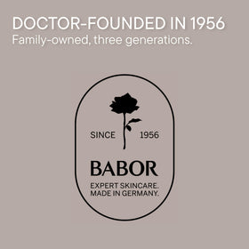 BABOR cream applied on hand demonstrating smooth absorption and softening benefit