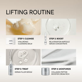BABOR on bathroom vanity in lifestyle setting conveying daily routine radiance