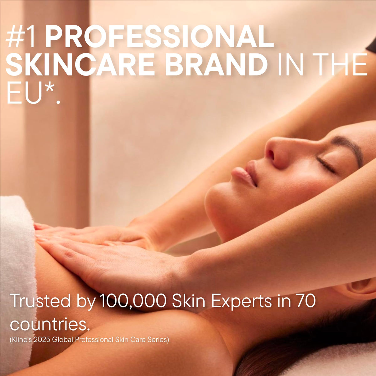 BABOR cream applied to neck and décolleté showing firmer-looking contour benefit