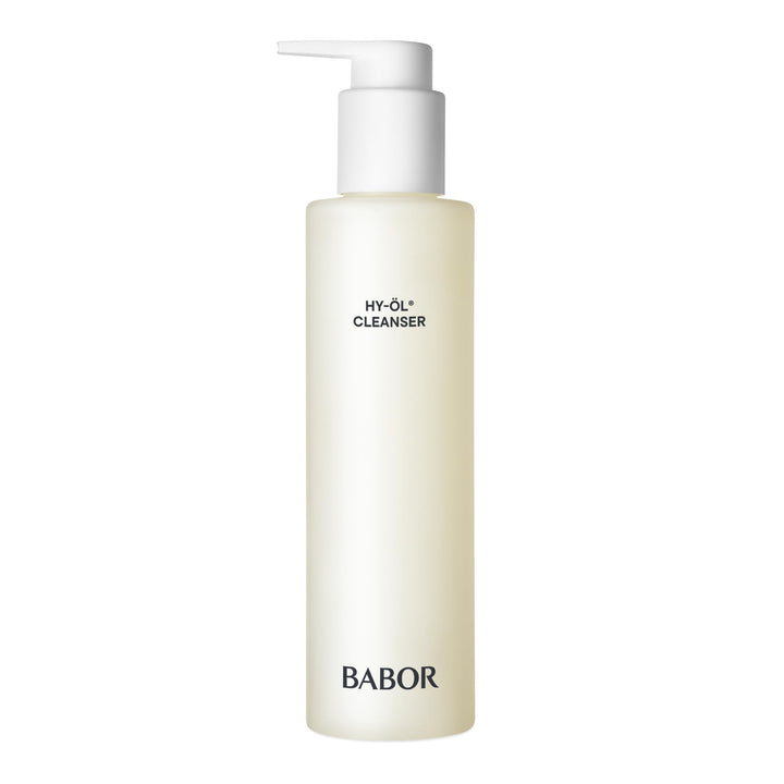BABOR front packaging showing bottle and easy-pump for gentle cleansing