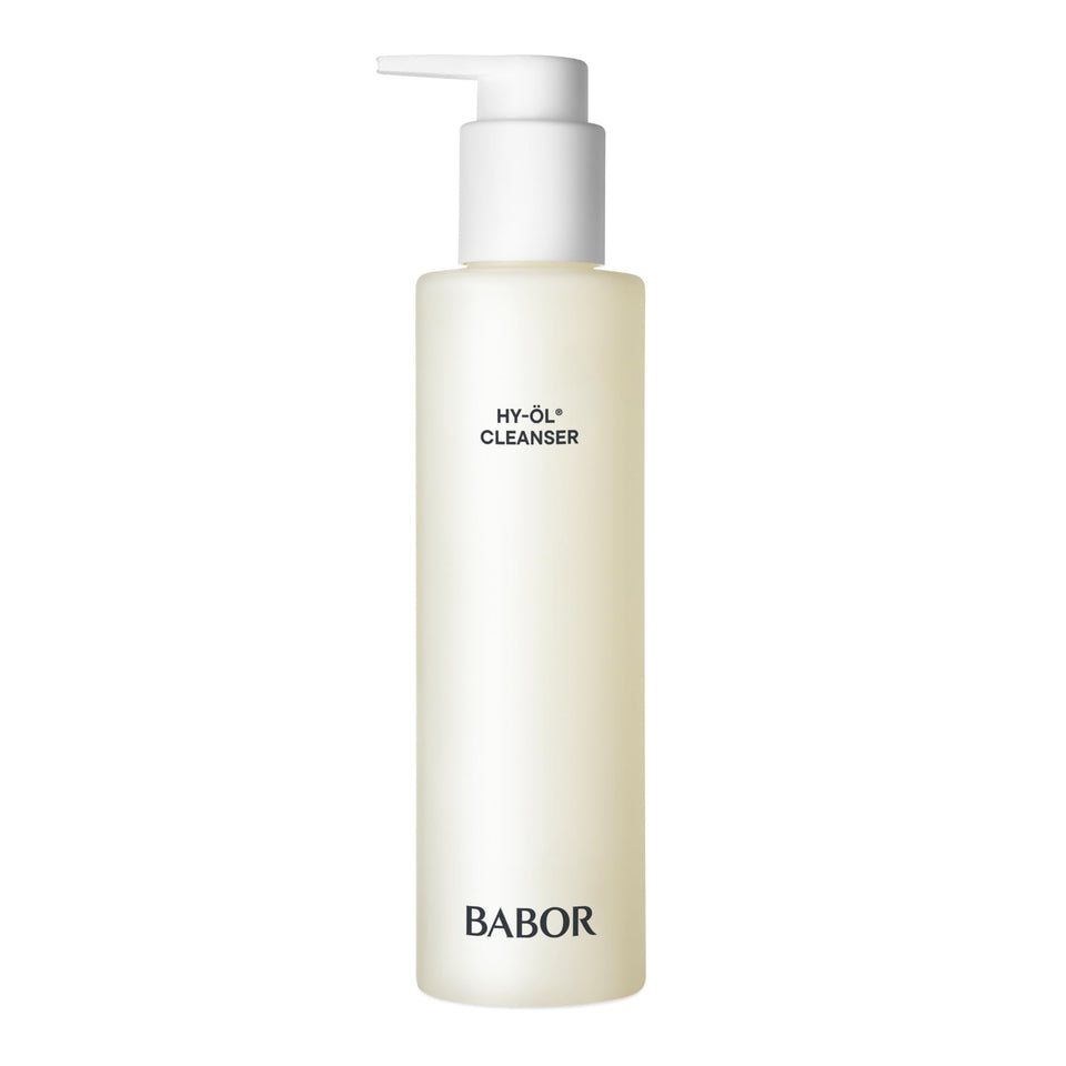 BABOR front packaging showing bottle and easy-pump for gentle cleansing