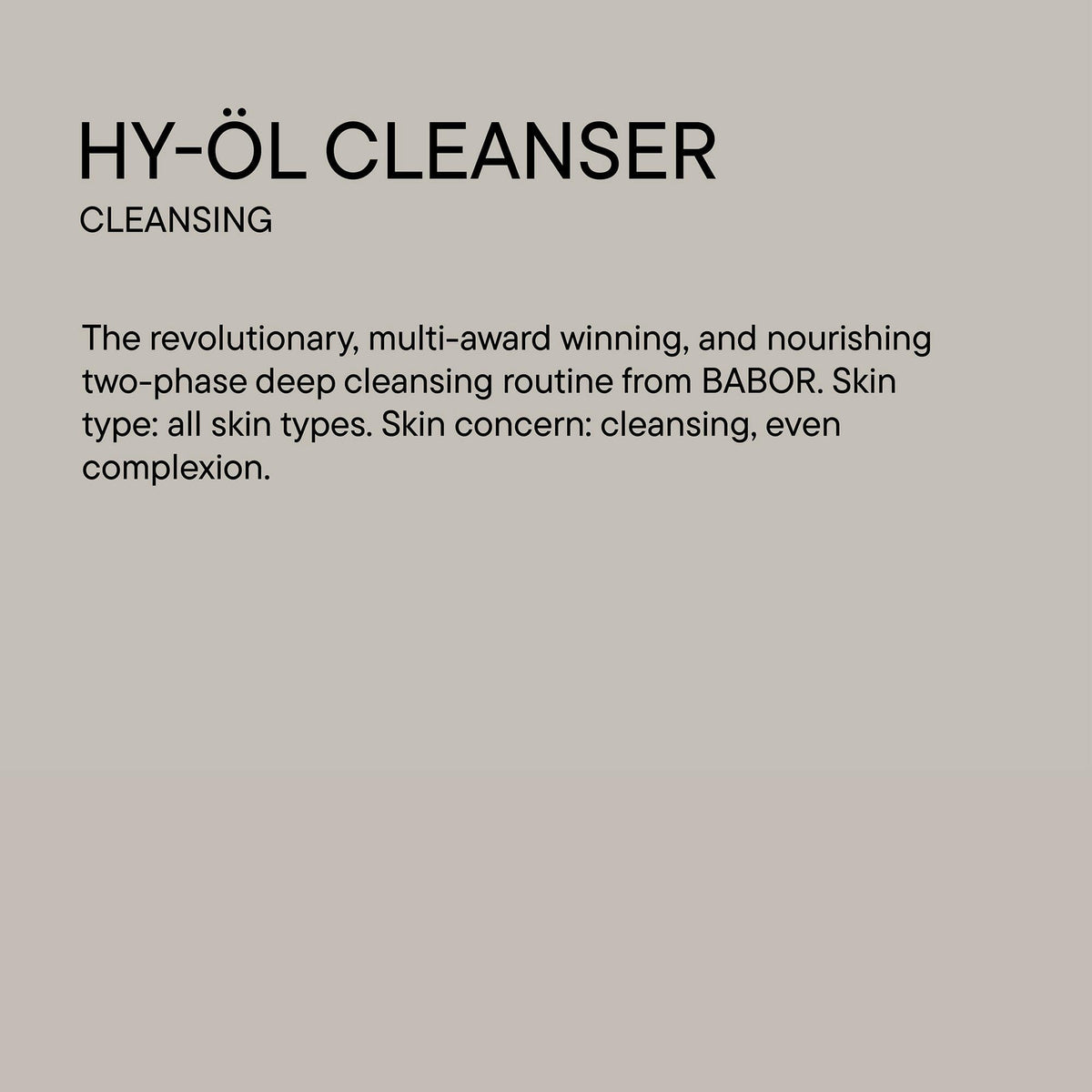 BABOR cleanser in hand demonstrating amount to use and comfortable texture