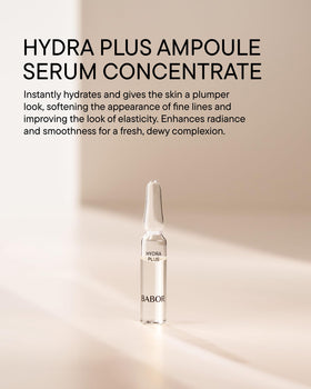 BABOR ampoule close-up highlighting glass ampoule and concentrated serum