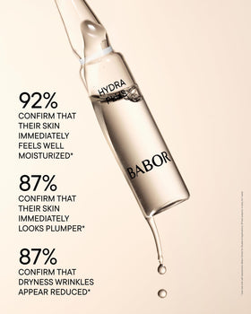 BABOR smooth serum texture on fingertip demonstrating fast absorption benefit