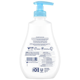 Baby Dove pump top closeup for easy one-handed dispensing benefit