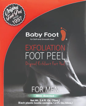 Baby Foot gel-filled booties close-up showing soothing gel benefit