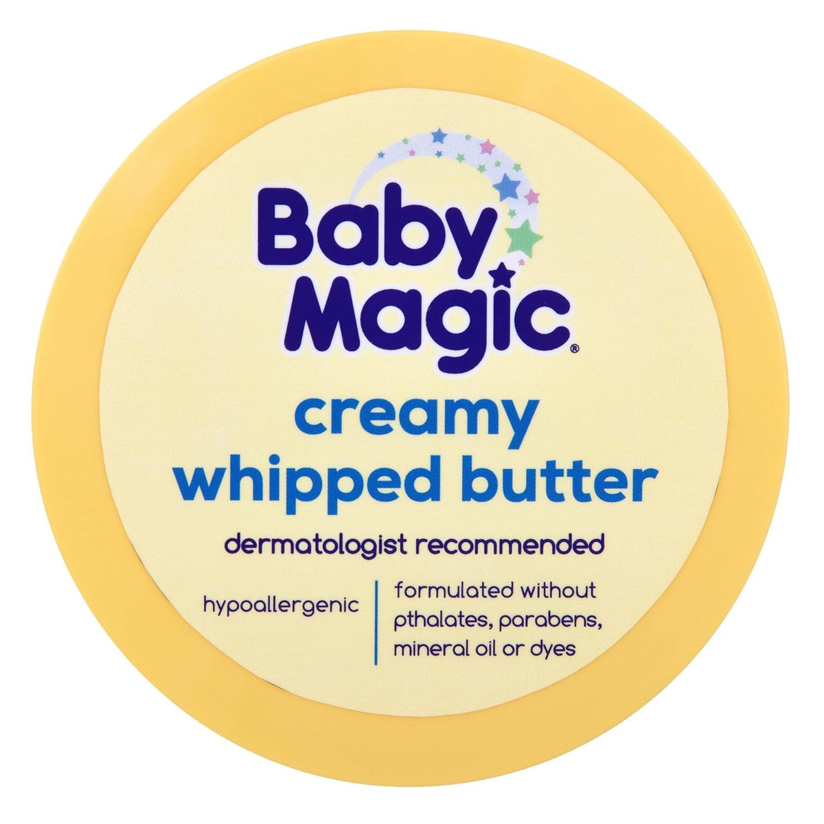 Baby Magic whipped texture close-up highlighting fast absorption benefit