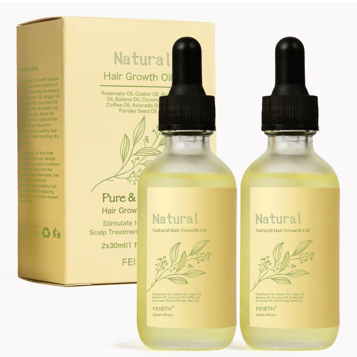 BabyFaceDiary bottle front packaging showing product and benefits