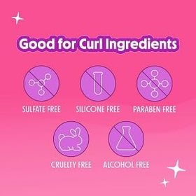 BabyFaceDiary gel texture close-up highlighting smooth, hydrating consistency for defined curls