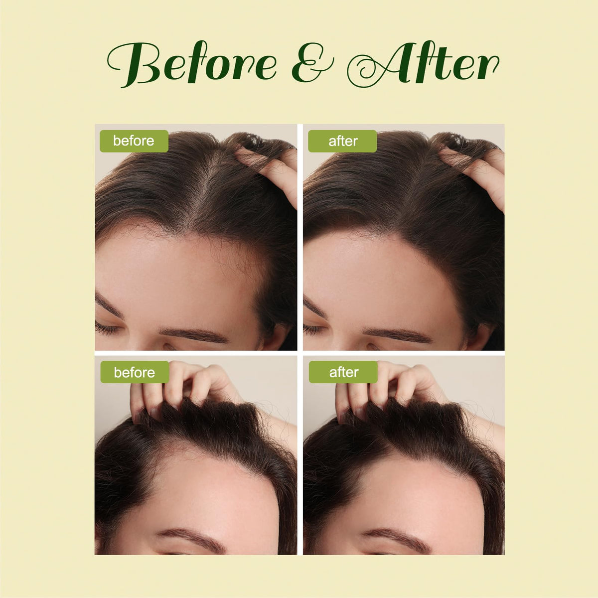 BabyFaceDiary drops on hair ends demonstrating split-end protection