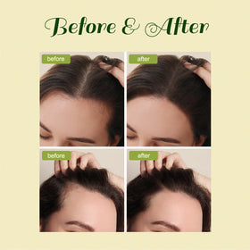 BabyFaceDiary drops on hair ends demonstrating split-end protection
