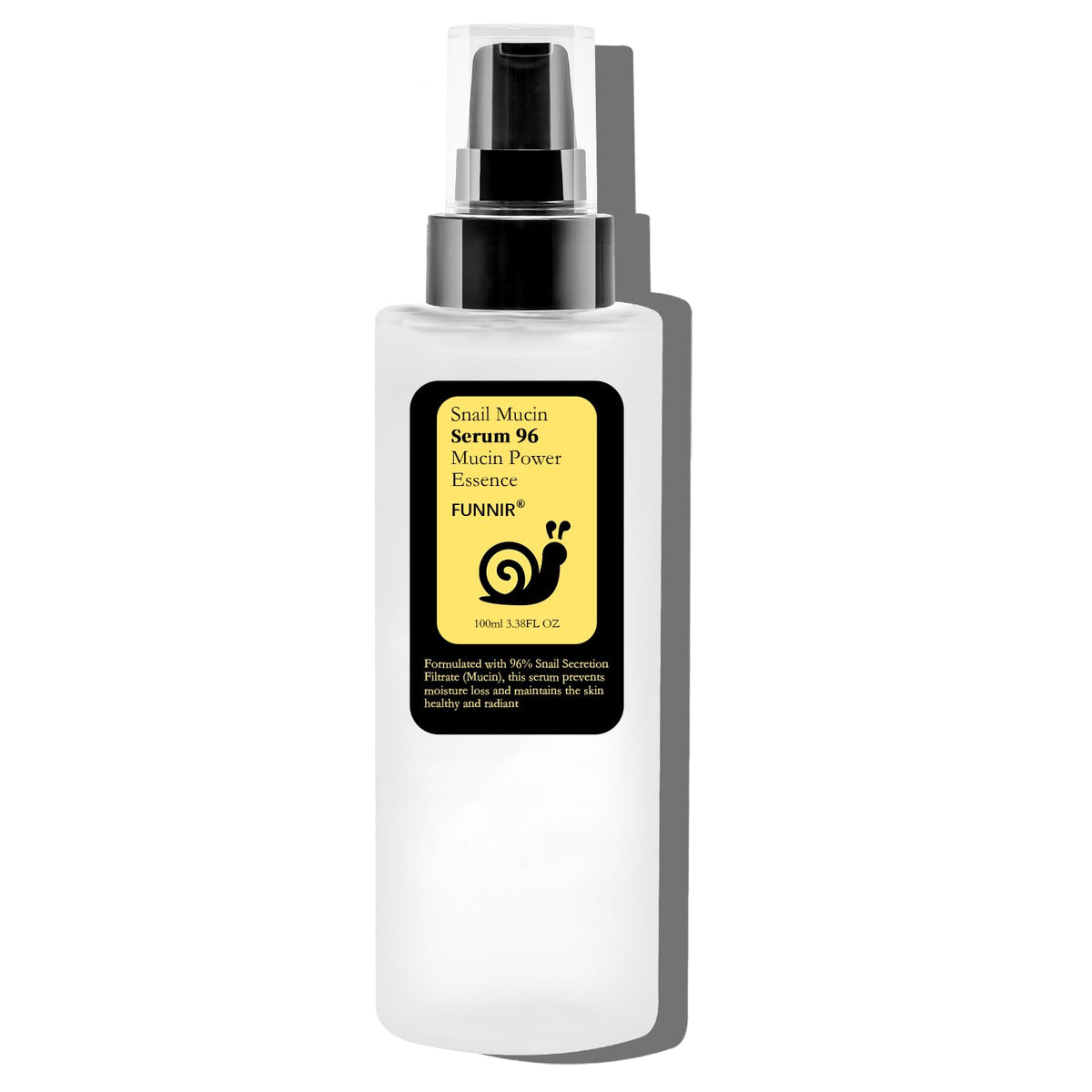 BabyFaceDiary FUNNIR front bottle showing minimalist packaging and clear hydrating benefit