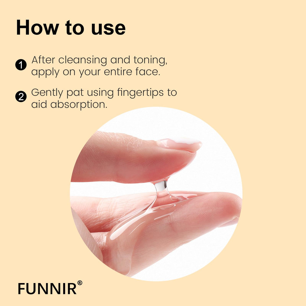 BabyFaceDiary FUNNIR in a morning skincare setup demonstrating layering and glow