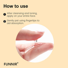 BabyFaceDiary FUNNIR in a morning skincare setup demonstrating layering and glow