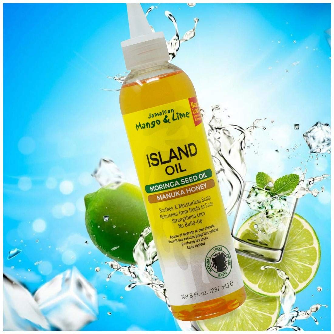 BabyFaceDiary hand applying island oil to scalp to hydrate roots and soothe dryness