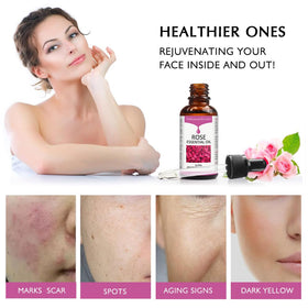 BabyFaceDiary rose face oil close-up texture highlighting lightweight absorption