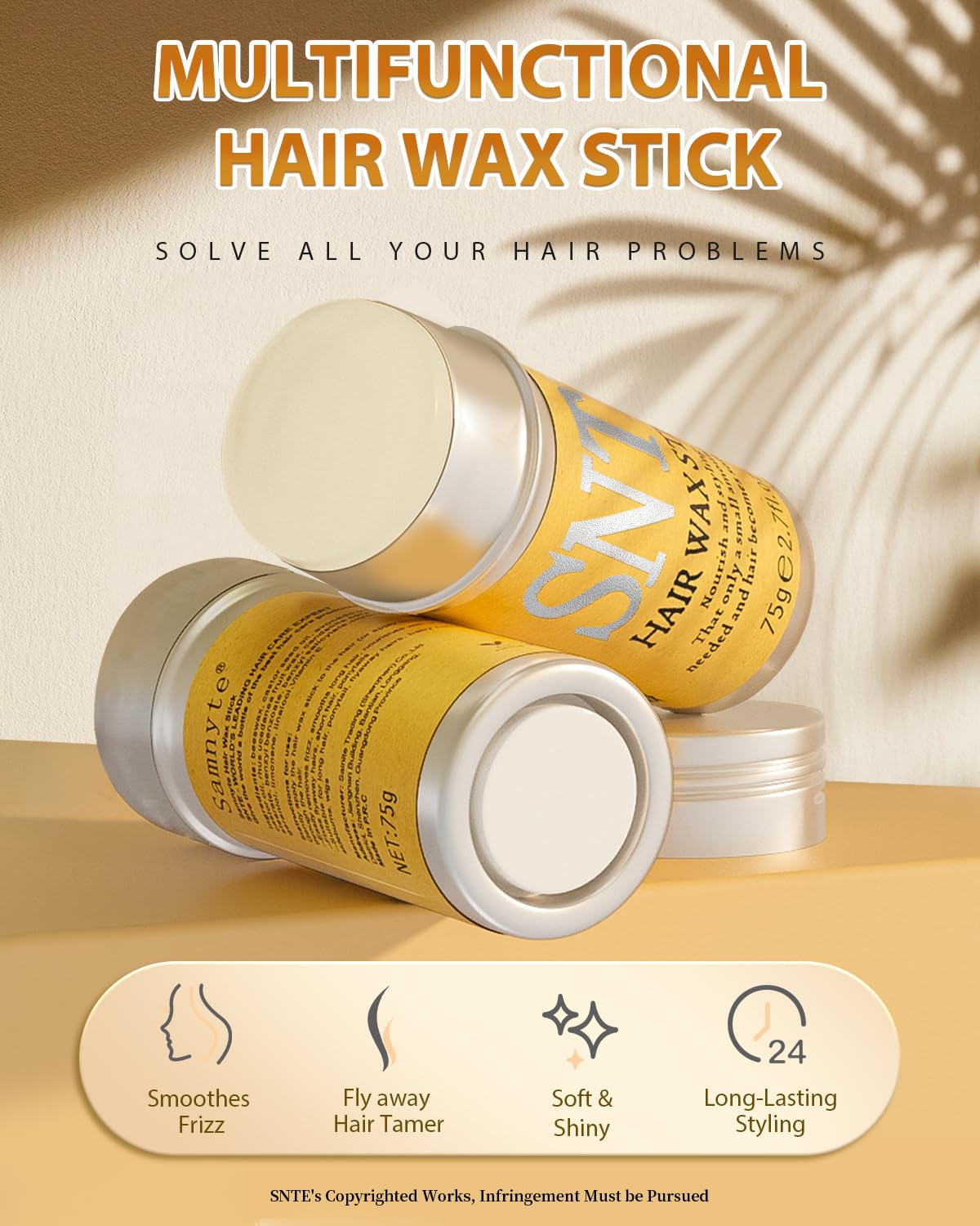 BabyFaceDiary Samnyte open wax stick top view highlighting smooth glide