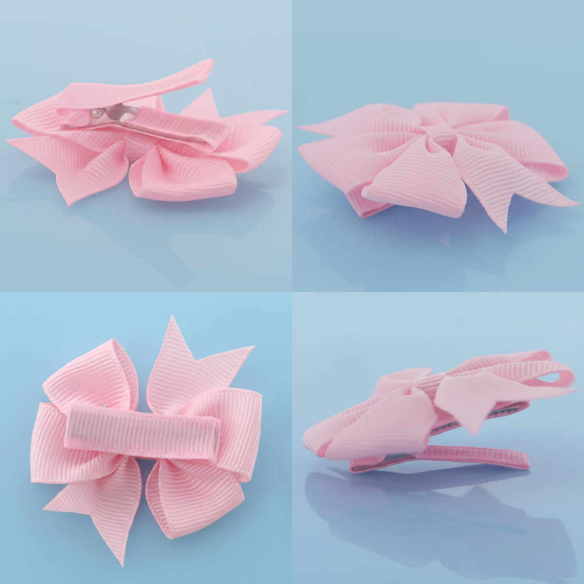 Babymatch assorted bow colors spread out to illustrate variety and styling options