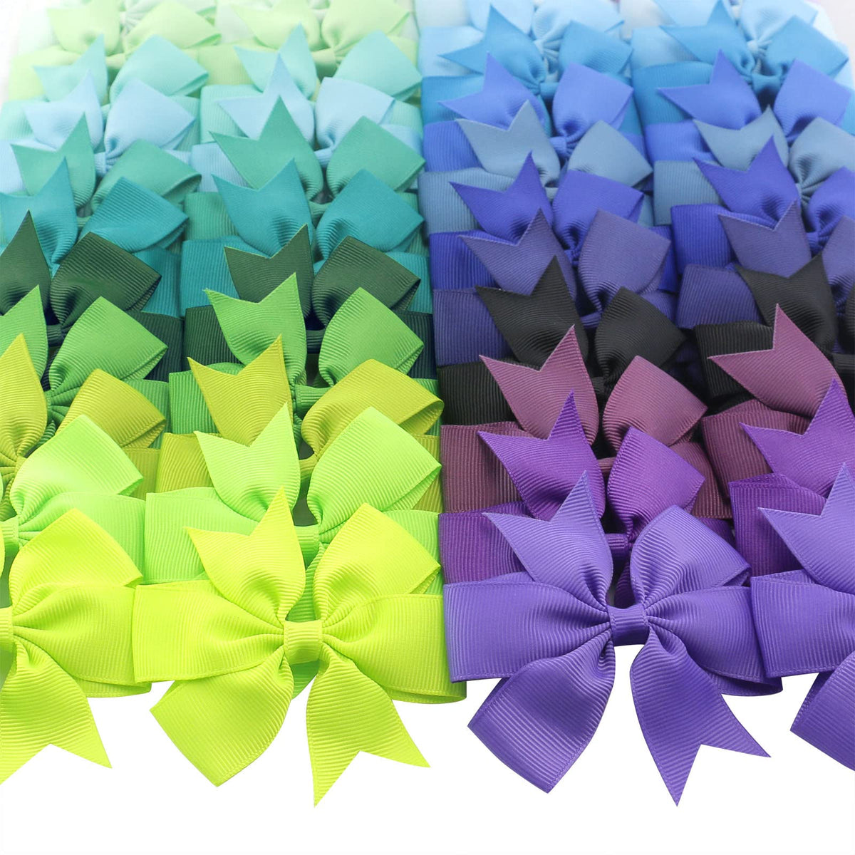 Babymatch open storage box with organized bows for easy access